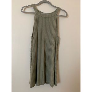 Torrid sage green cutaway neckline top